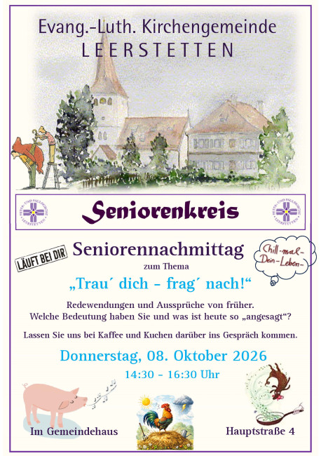 Seniorennachmittag - 08.10.2026